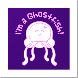 I'm a Ghostfish! Pink! Posters and Art